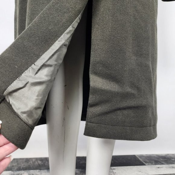 Asos Green Wrap Waist Tie Winter Jacket Size 12 - Picture 10 of 14